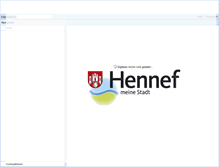 Tablet Screenshot of da.stadt-hennef.de