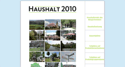 Desktop Screenshot of haushaltsplan2010.stadt-hennef.de